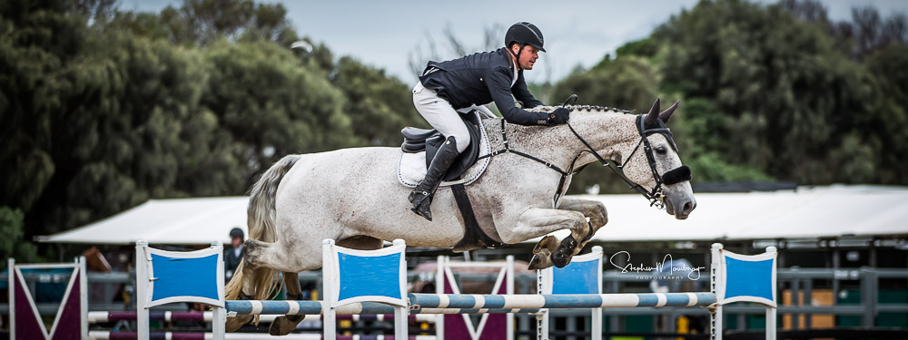 AJ920581-Billy Raymont and 'Anssioso Z' fill third spot on the podium with a double clear round in a time of 46.71 secs