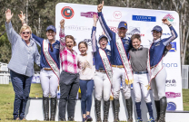 Team Coolmore / Peachester celebrates after big AJTL win