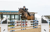 Jamie Priestley victorious in Stal Tops Young Rider class at Boneo Park this morning